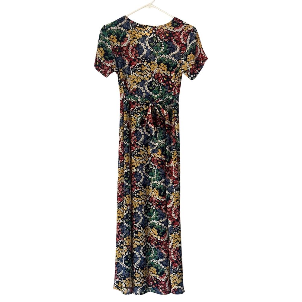 Esprit Vintage Floral Maxi Dress, Size S, 90s Y2K Button Down